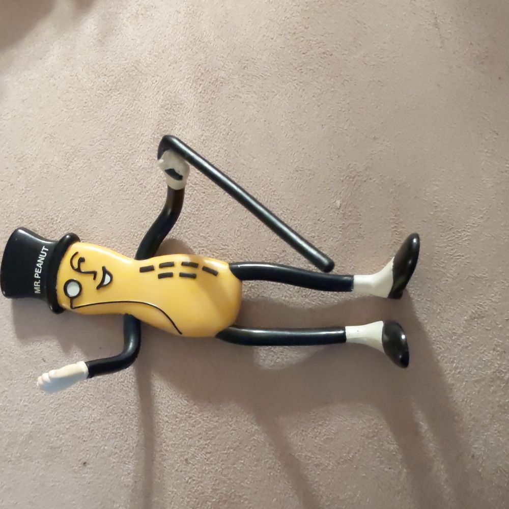 Mr. Peanut bendable figurine.